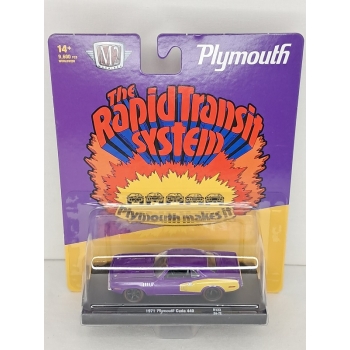 M2 Machines 1:64 Plymouth Cuda 440 1971 purple